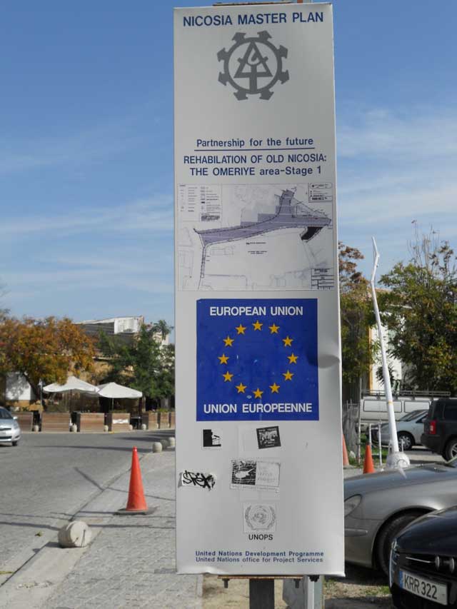 EU-Förderung für Altstadtsanierung in der Hauptstadt Nikosia.