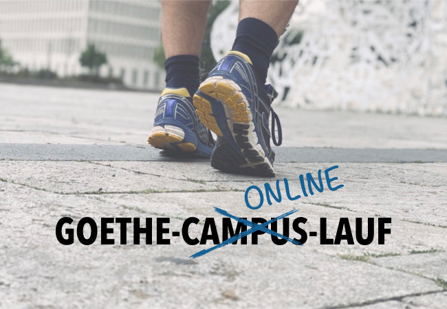 Beim Goethe Online Lauf Mit Abstand Gemeinsam Laufen Aktuelles Aus Der Goethe Universitat Frankfurt