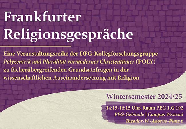 Information zu der Veranstaltung Frankfurter Religionsgespräche