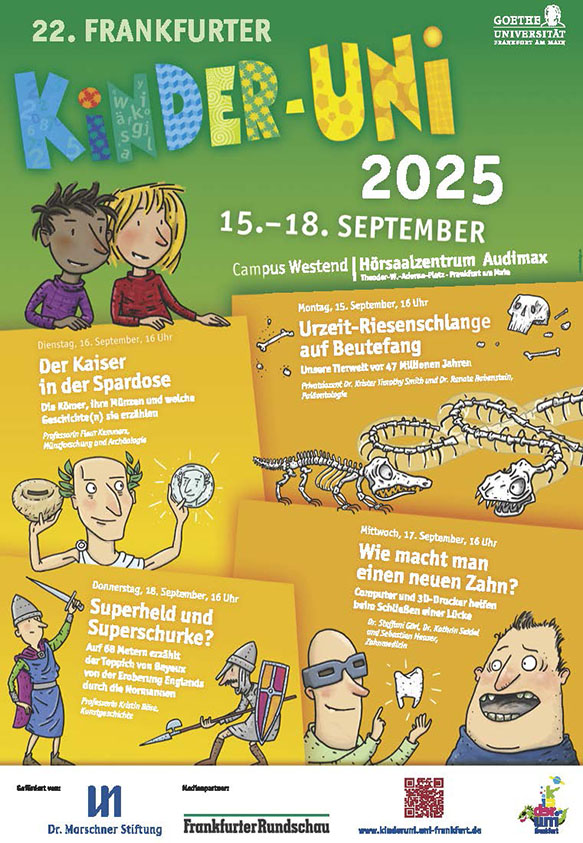 Veranstaltungsplakat Kinderuni 2025
