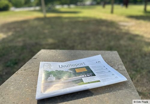 Der UniReport 4.25 auf dem Campus Westend der Goethe-Universität