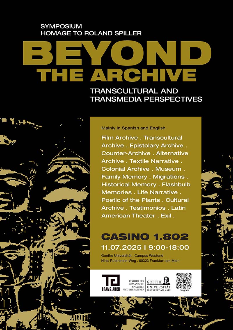 Veranstaltungsplakat Beyond the Archive