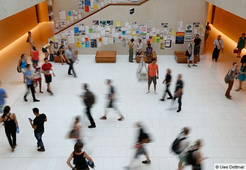 Menschen im PEG der Goethe-Universität Frankfurt © Uwe Dettmar