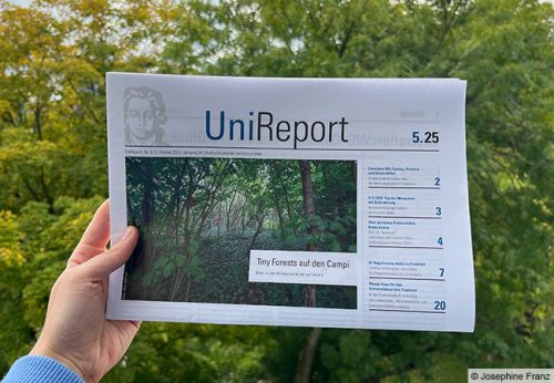Die Printausgabe des UniReports /2025 ©Josephine Franz
