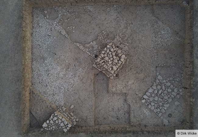 Abb. 2: Pfeiler aus Bruchsteinen in Areal A. © Dirk Wicke